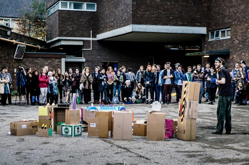 Harry Giles, 'I Want to Blow Up the Palace of Holyroodhouse', SPILL Festival of Performance 2014, photo (c) Guido Mencari.