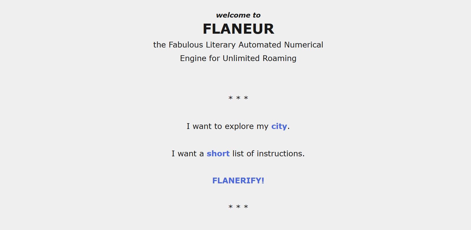 FLANEUR